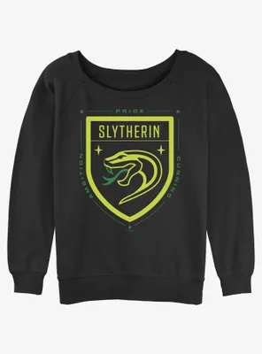 Harry Potter Slytherin Crest Womens Slouchy Sweatshirt