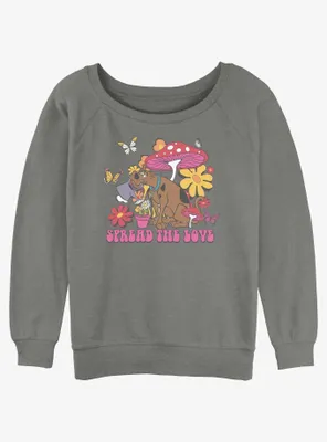 Scooby-Doo Spread The Love Womens Slouchy Sweatshirt