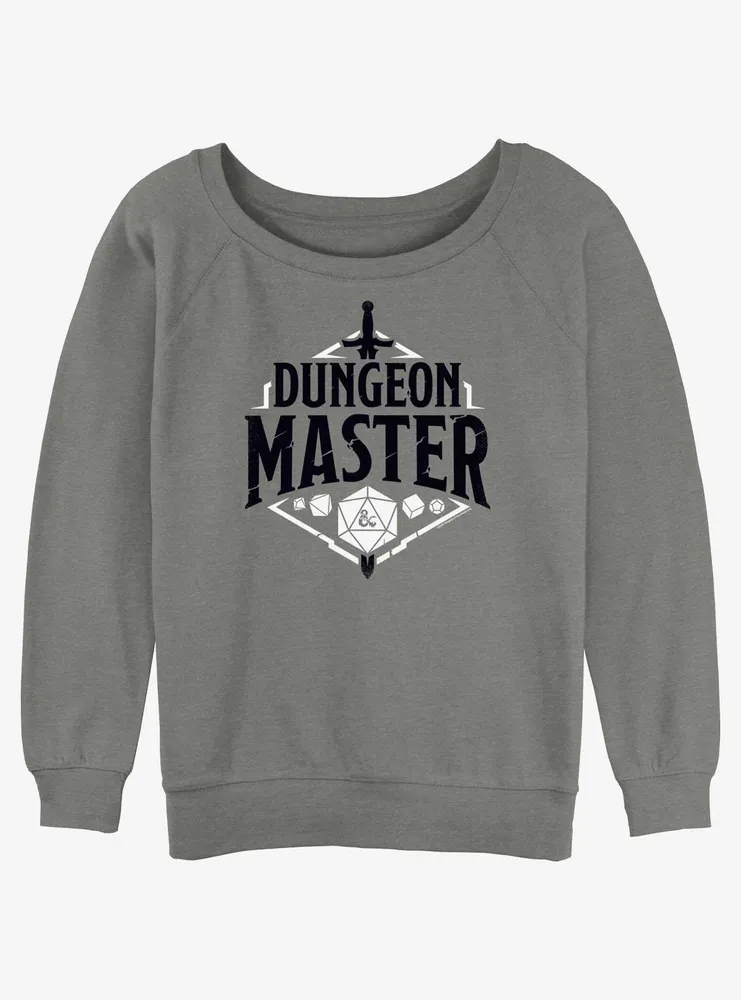 Dungeons & Dragons Dungeon Master Emblem Womens Slouchy Sweatshirt