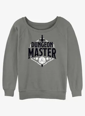 Dungeons & Dragons Dungeon Master Emblem Womens Slouchy Sweatshirt