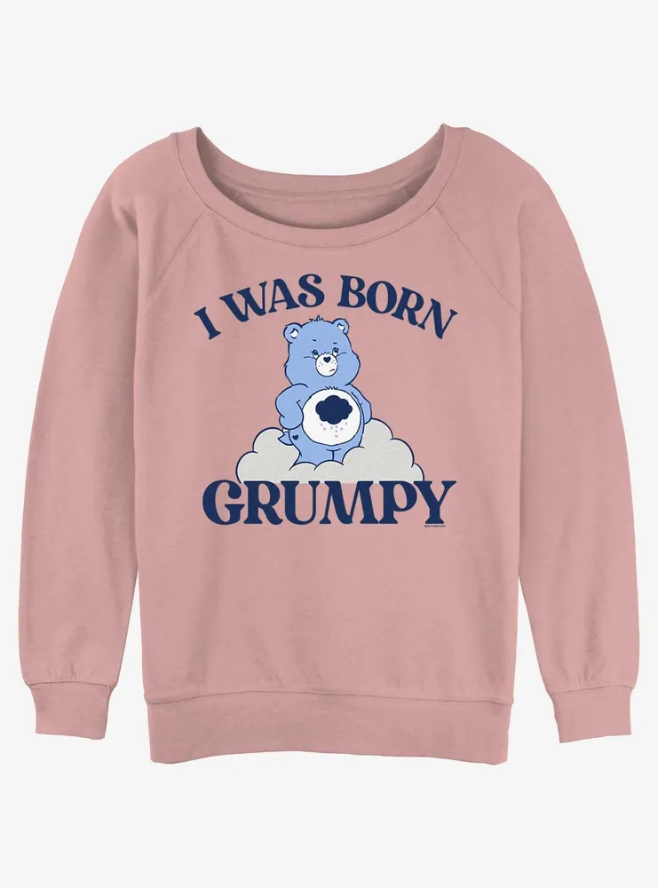 Care Bears Born Grumpy Womens Slouchy Sweatshirt