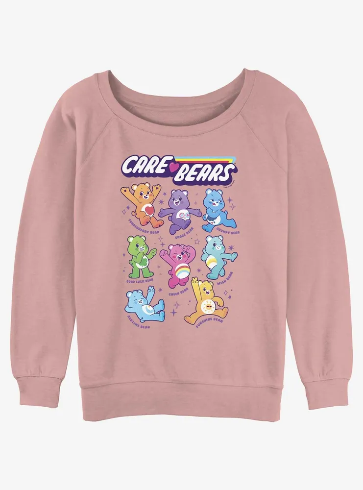 Care Bears Textbook Womens Slouchy Sweatshirt