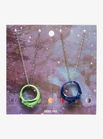 Mystical Creature Mood Ring Best Friend Necklace Set