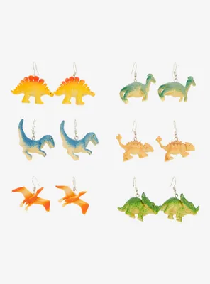 Dinosaur Drop Earring Set