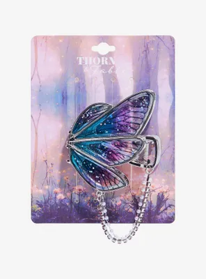 Thorn & Fable Ombre Butterfly Bling Claw Hair Clip