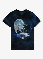 How To Train Your Dragon Moon Tie-Dye Boyfriend Fit Girls T-Shirt