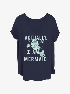 Disney The Little Mermaid Actual Womens T-Shirt Plus