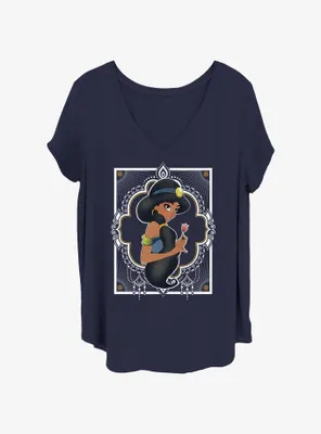 Disney Aladdin Jasmine Frame Womens T-Shirt Plus