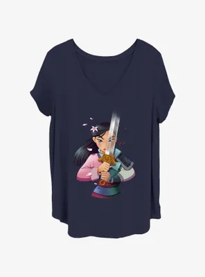 Disney Mulan Anime Womens T-Shirt Plus