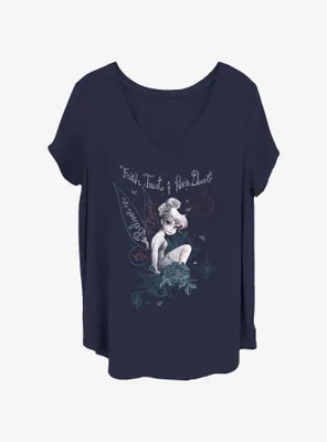 Disney Tinker Bell Fairy Land Womens T-Shirt Plus