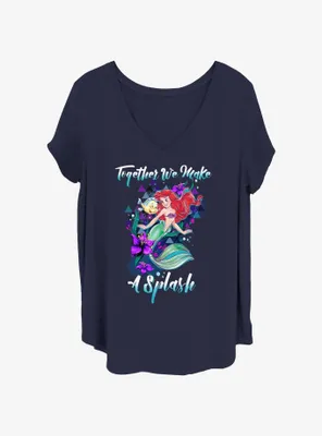 Disney The Little Mermaid Make A Splash Womens T-Shirt Plus