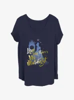 Disney Cinderella Live Like There's No Midnight Womens T-Shirt Plus