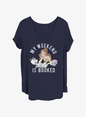 Disney Beauty and the Beast Weekend Booked Womens T-Shirt Plus