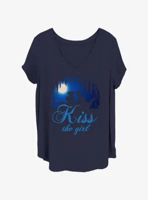 Disney The Little Mermaid Kiss Girl Womens T-Shirt Plus