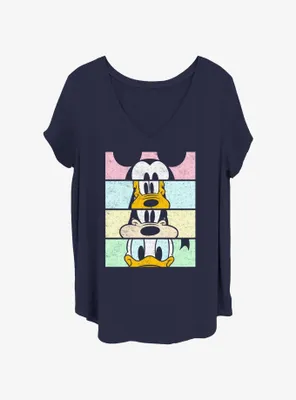 Disney Mickey Mouse Crew Crop Womens T-Shirt Plus