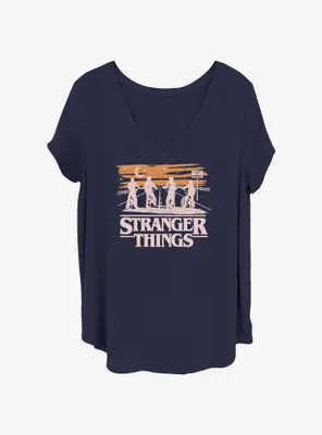 Stranger Things Ride The Night Womens T-Shirt Plus