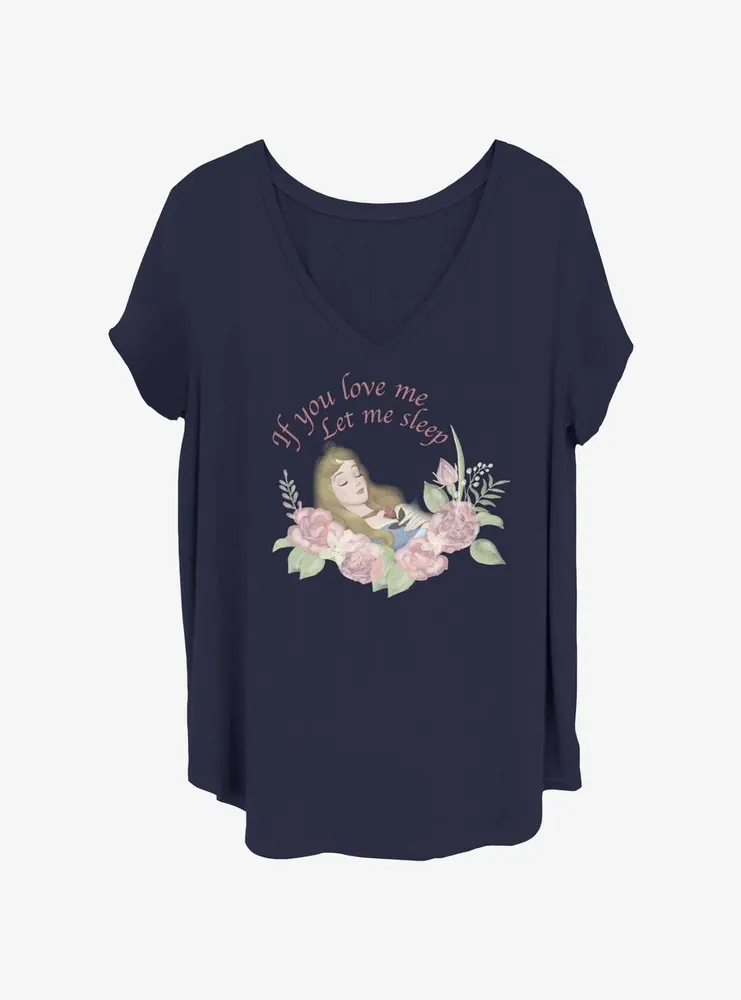 Disney Sleeping Beauty Let Me Sleep Womens T-Shirt Plus