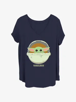 Star Wars The Mandalorian Child Cute Bassinet Womens T-Shirt Plus