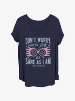 Harry Potter Just As Sane Luna Womens T-Shirt Plus