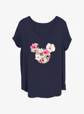 Disney Mickey Mouse Tropical Womens T-Shirt Plus