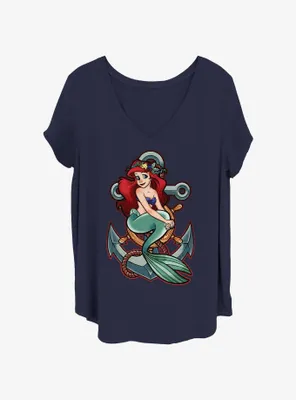 Disney The Little Mermaid Anchor Womens T-Shirt Plus