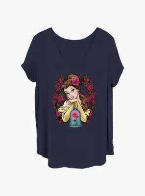Disney Beauty and the Beast Rose Belle Womens T-Shirt Plus