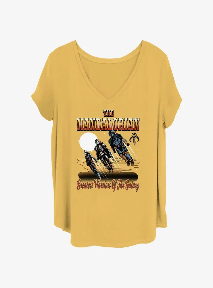 Star Wars The Mandalorian Greatest Warriors Womens T-Shirt Plus