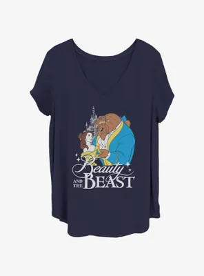 Disney Beauty and the Beast Classic Lovers Womens T-Shirt Plus