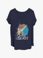 Disney Beauty and the Beast Classic Lovers Womens T-Shirt Plus