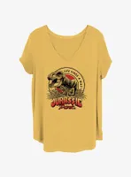 Jurassic Park T-Rex Badge Womens T-Shirt Plus