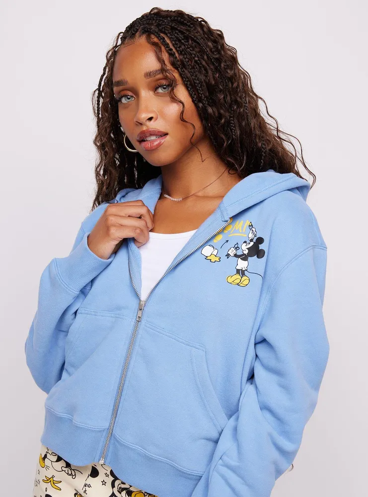 Peanuts®  Aéropostale Snoopy Snowman Cropped Full-Zip Hoodie