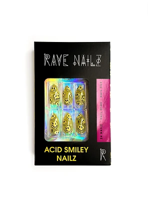 Rave Nailz Acid Smiley Nailz