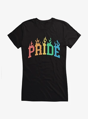 Pride Collegiate Flames Girls T-Shirt
