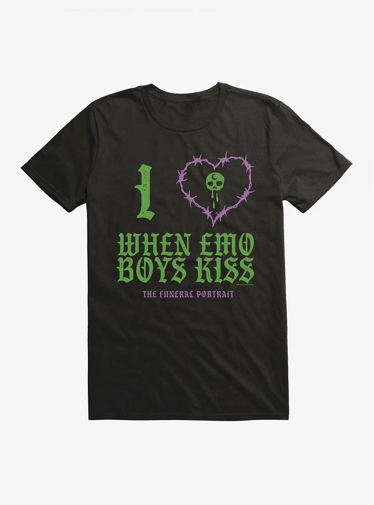 The Funeral Portrait Emo Boys Kiss T-Shirt