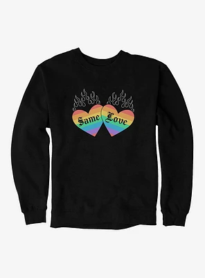 Pride Same Love Rainbow Hearts Sweatshirt