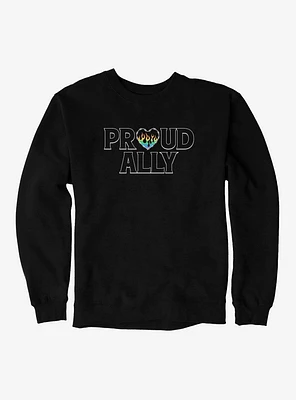 Pride Proud Ally Flames Sweatshirt