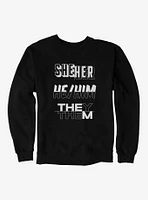 Pride Pronouns Bold Sweatshirt