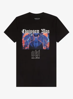Chainsaw Man Aki Tonal Boyfriend Fit Girls T-Shirt