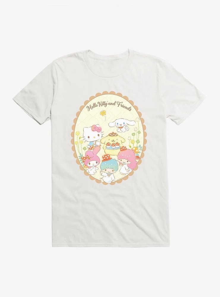 Hello Kitty And Friends Mushroom Cupcakes T-Shirt