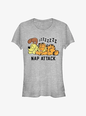 Garfield and Odie Nap Attack Girls T-Shirt