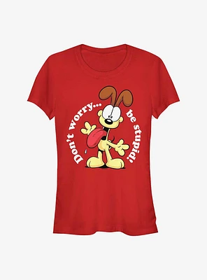 Garfield Odie Be Stupid Girls T-Shirt