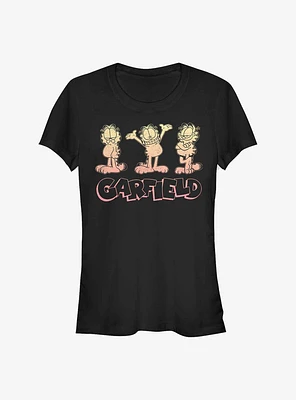 Garfield Triple Garfs Girls T-Shirt