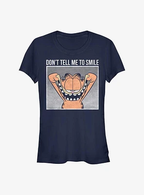 Garfield Don't Tell Me To Smile Girls T-Shirt