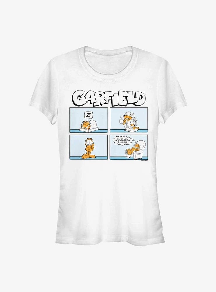 Garfield Not Lazy Comic Girls T-Shirt