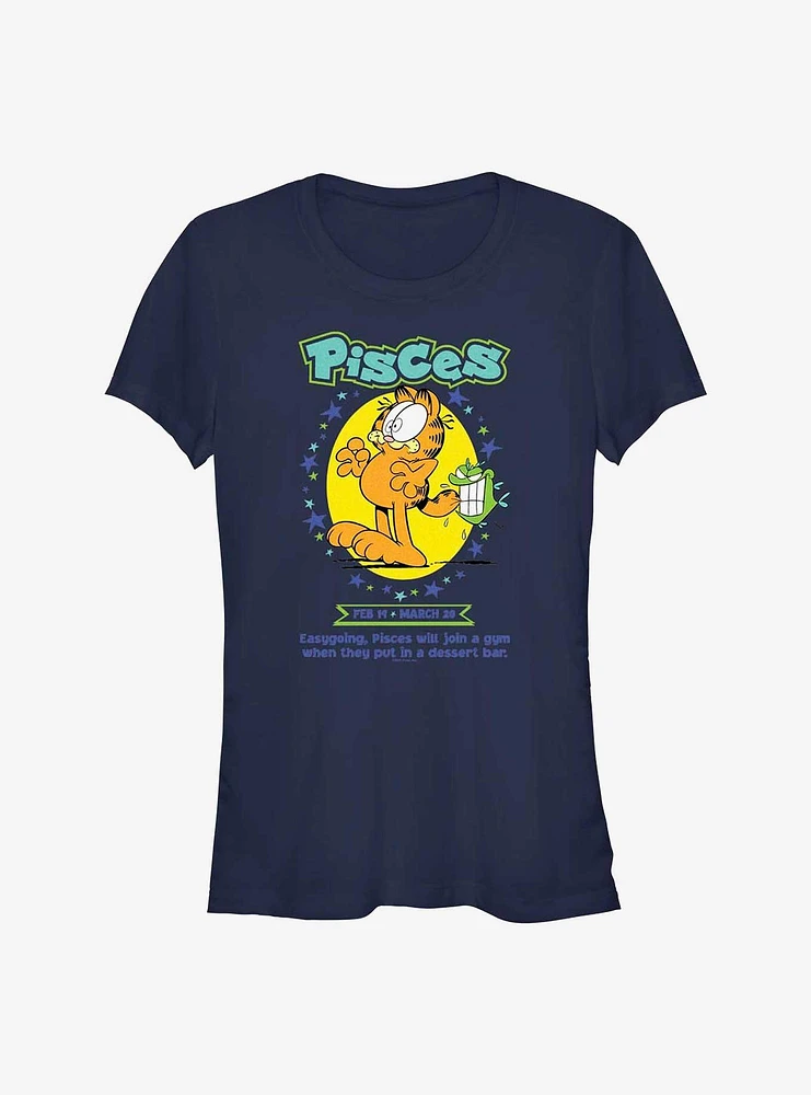 Garfield Pisces Horoscope Girls T-Shirt