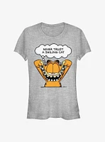 Garfield Never Trust A Smiling Cat Girls T-Shirt