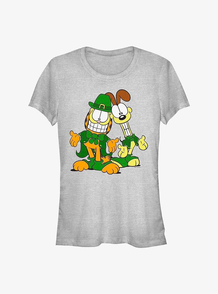 Garfield & Odie Leprechaun Duo Girls T-Shirt