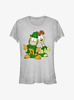 Garfield Leprechaun Duo Girls T-Shirt