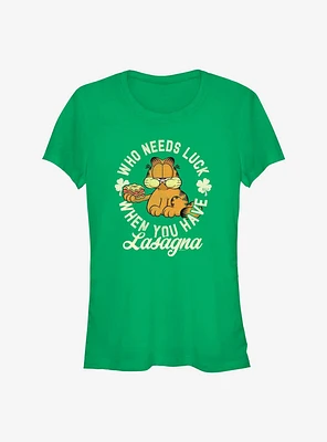 Garfield Lasagna Luck Girls T-Shirt
