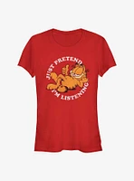 Garfield Not Listening Girls T-Shirt
